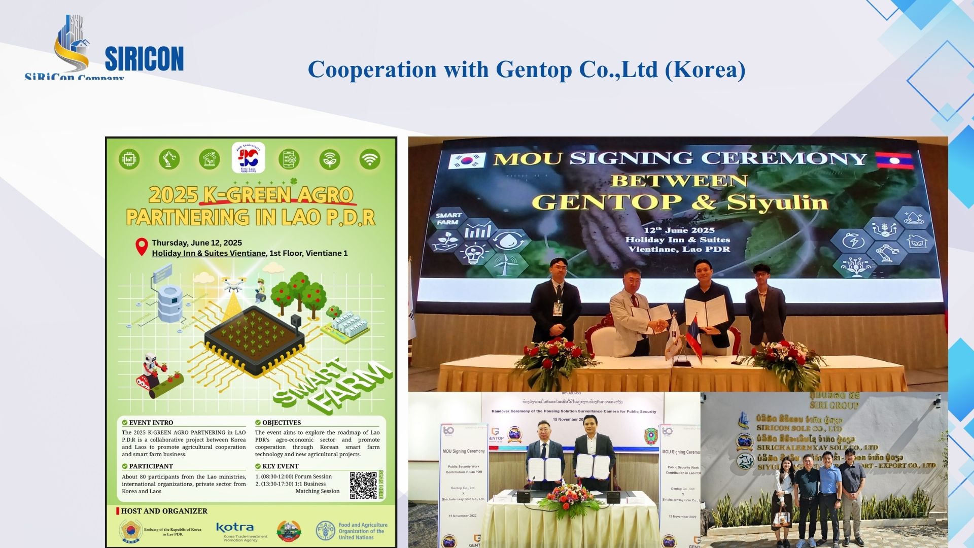 Cooperation with Gentop Korea